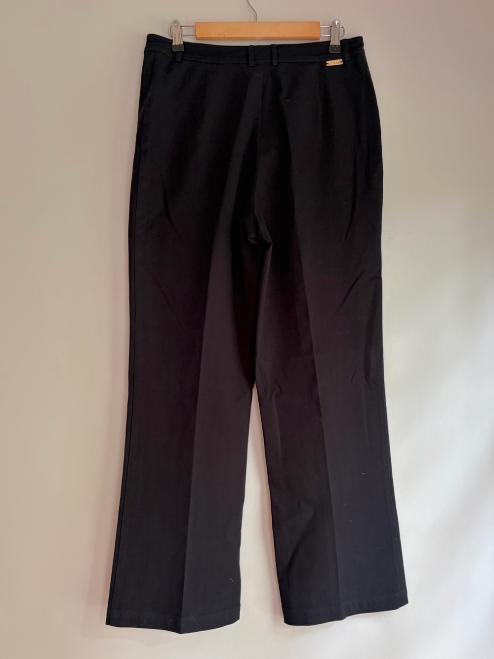 St. John Sport by Marie Gray Women's Black Cotton Wide Leg Pants Size 10 - Picture 3 of 7